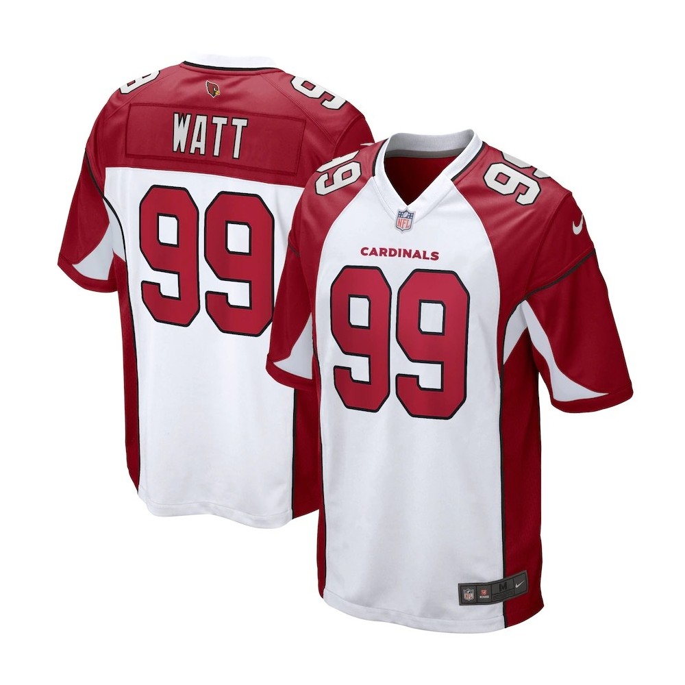 Men's Arizona Cardinals J.J. Watt Number 99 Nike White Game Jersey