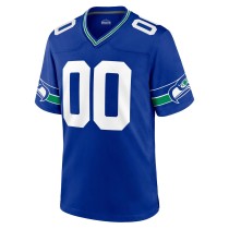 Men's Seattle Seahawks Royal Throwback Custom Jersey