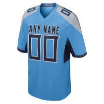 Men's Tennessee Titans Light Blue Custom Jersey