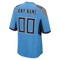 Men's Tennessee Titans Light Blue Custom Jersey