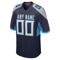 Men's Tennessee Titans Navy Custom Jersey