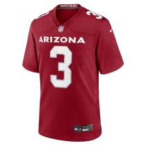 Men's Arizona Cardinals Budda Baker Number 3 Nike Cardinal Game Player Jersey