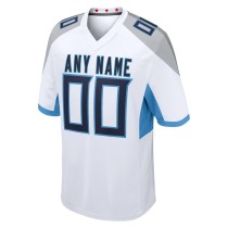 Men's Tennessee Titans White Custom Jersey