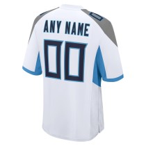 Men's Tennessee Titans White Custom Jersey