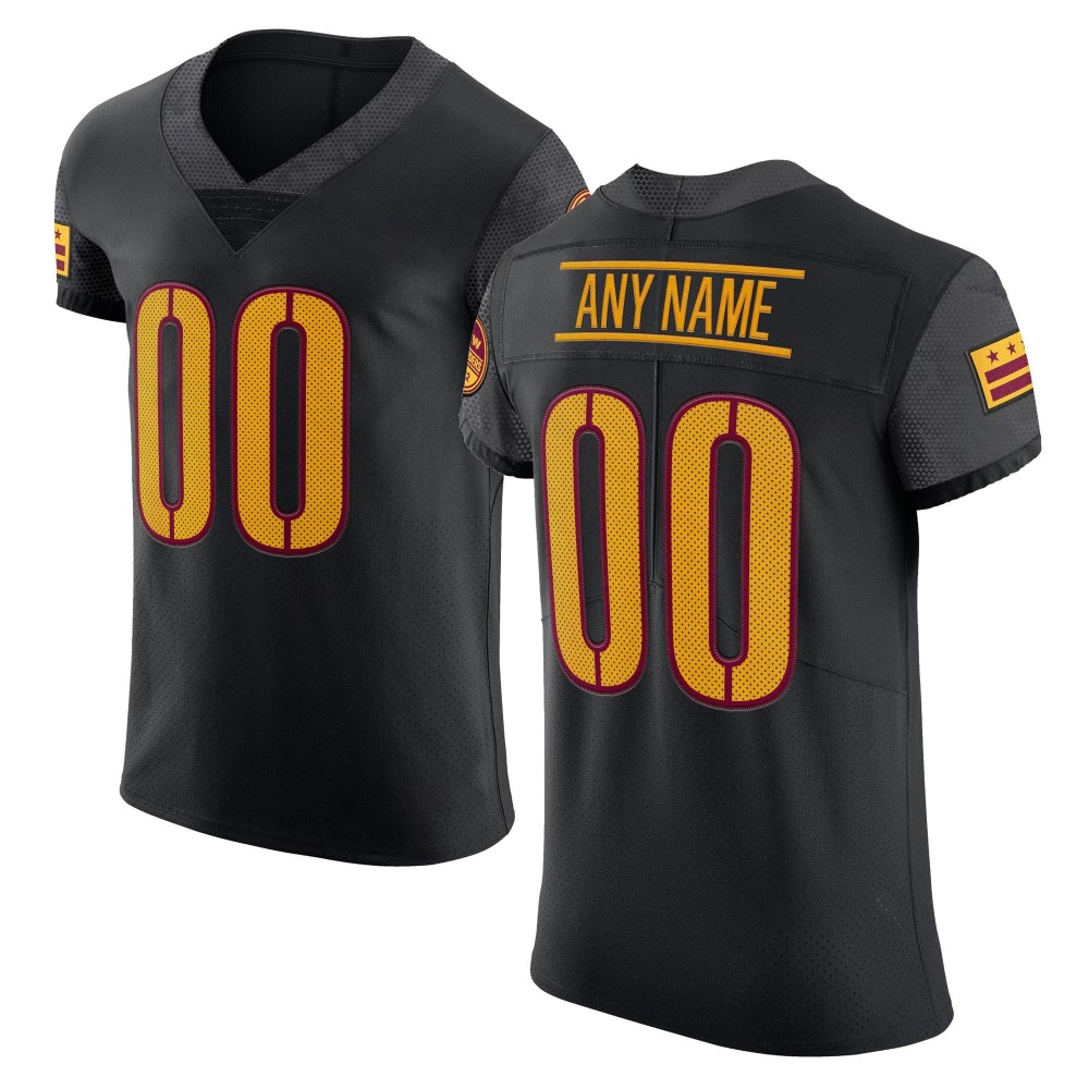 Men's Washington Commanders Black Vapor Untouchable Elite Custom Alternate Jersey