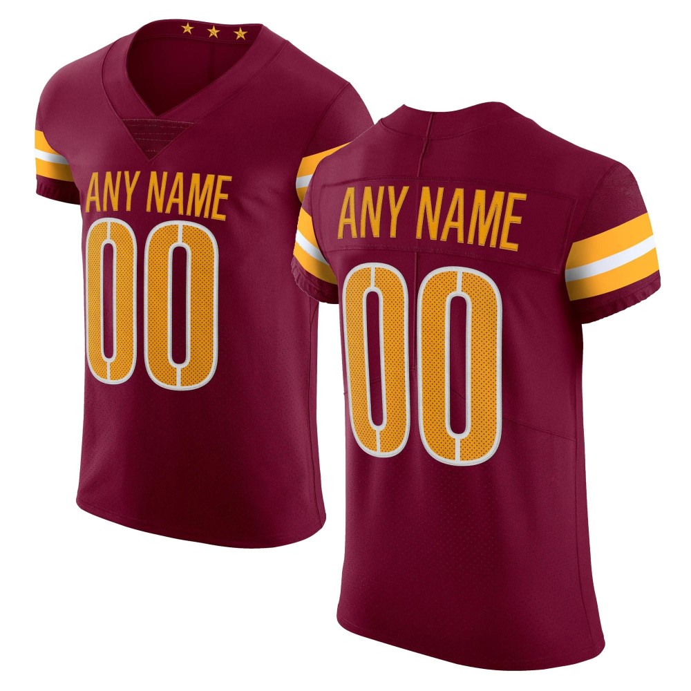 Men's Washington Commanders Burgundy Vapor Untouchable Elite Custom Alternate Jersey