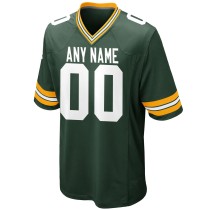 Men's Green Bay Packers Green Custom Game Jersey