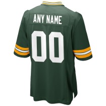 Men's Green Bay Packers Green Custom Game Jersey