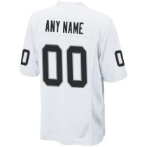 Men's Las Vegas Raiders White Custom Game Jersey