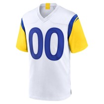 Men's Los Angeles Rams White Alternate Custom Jersey