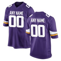 Men's Minnesota Vikings Purple Custom Game Jersey