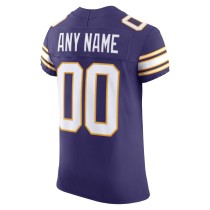 Men's Minnesota Vikings Purple Vapor F.U.S.E. Elite Custom Jersey