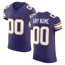 Men's Minnesota Vikings Purple Vapor F.U.S.E. Elite Custom Jersey