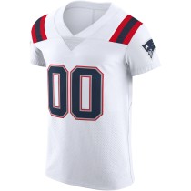 Men's New England Patriots White Vapor Elite Custom Jersey