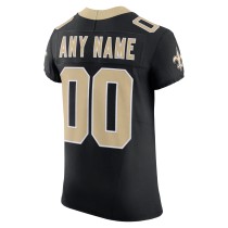 Men's New Orleans Saints Black Vapor F.U.S.E. Elite Custom Jersey