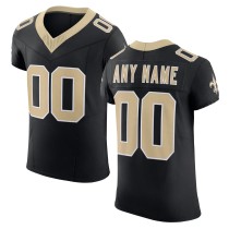 Men's New Orleans Saints Black Vapor F.U.S.E. Elite Custom Jersey