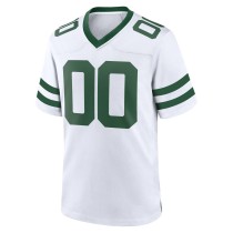 Men's New York Jets Legacy White Custom Game Jersey