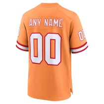 Men's Tampa Bay Buccaneers Orange Custom Throwback Game Jersey