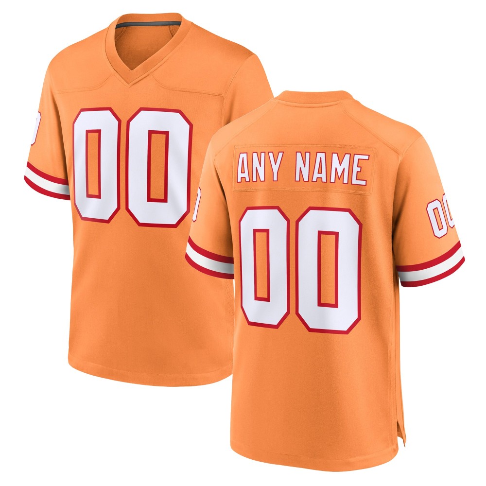 Men's Tampa Bay Buccaneers Orange Custom Throwback Game Jersey