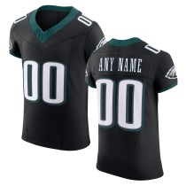 Men's Philadelphia Eagles Black Alternate Vapor F.U.S.E. Elite Custom Jersey