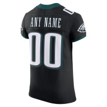 Men's Philadelphia Eagles Black Alternate Vapor F.U.S.E. Elite Custom Jersey