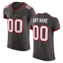 Men's Tampa Bay Buccaneers Pewter Vapor Elite Custom Jersey