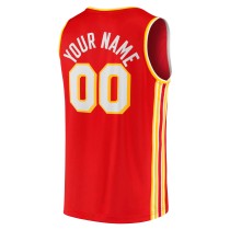 Men's Atlanta Hawks Fanatics Red Fast Break Replica Custom Jersey