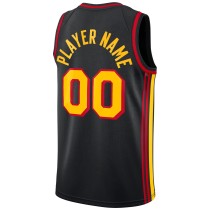 Men's Atlanta Hawks Jordan Brand Black Swingman Custom Jersey