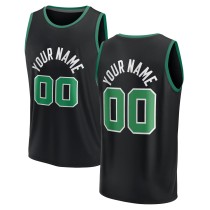 Men's NBA Boston Celtics Fanatics Black Fast Break Replica Custom Jersey