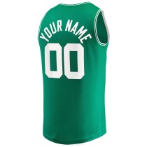 Men's Boston Celtics Fanatics Kelly Green 2024 NBA Finals Champions Custom Fast Break Jersey