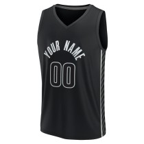 Men's Brooklyn Nets Fanatics Black Custom Fast Break Jersey