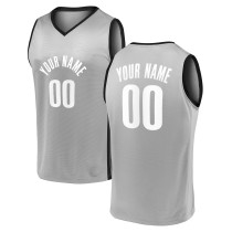 Men's Brooklyn Nets Fanatics Gray Fast Break Replica Custom Jersey