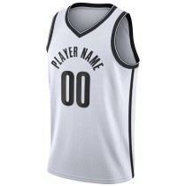 Men's Brooklyn Nets Nike White 202021 Swingman Custom Jersey