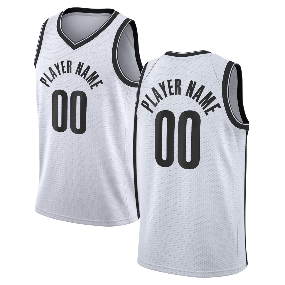 Men's Brooklyn Nets Nike White 202021 Swingman Custom Jersey