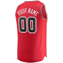 Men's Chicago Bulls Fanatics Red Fast Break Custom Replica Jersey