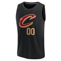 Men's Cleveland Cavaliers Fanatics Black Fast Break Custom Jersey