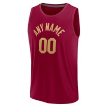 Men's Cleveland Cavaliers Fanatics Wine Fast Break Custom Jersey