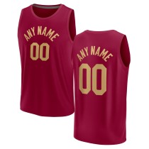 Men's Cleveland Cavaliers Fanatics Wine Fast Break Custom Jersey