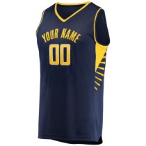 Men's Indiana Pacers Fanatics Navy Fast Break Custom Replica Jersey