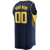 Men's Indiana Pacers Fanatics Navy Fast Break Custom Replica Jersey