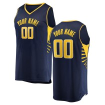 Men's Indiana Pacers Fanatics Navy Fast Break Custom Replica Jersey