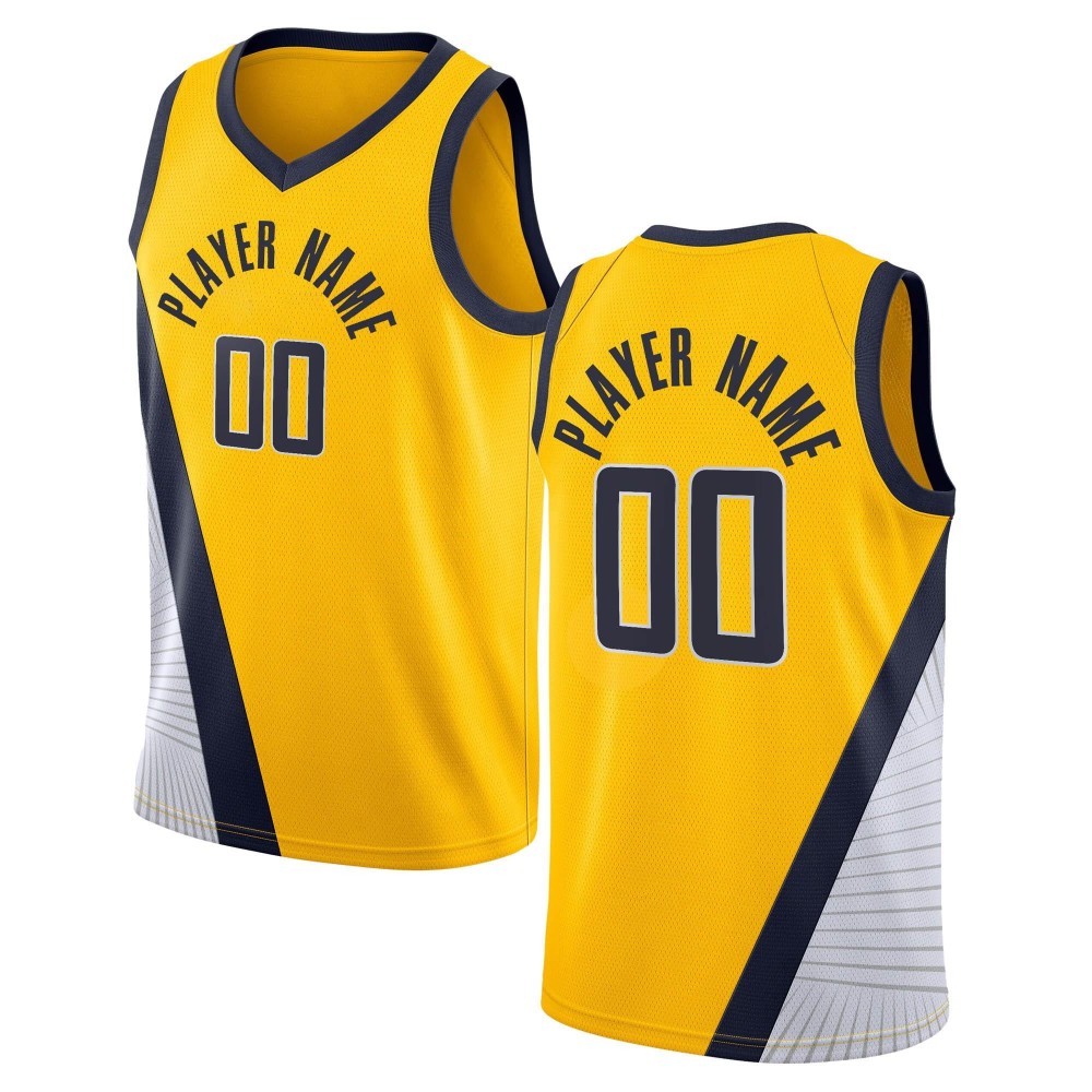 Men's Indiana Pacers Jordan Brand Gold Swingman Custom Jersey