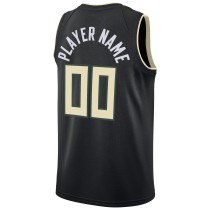 Men's Milwaukee Bucks Jordan Brand Black Swingman Custom Jersey