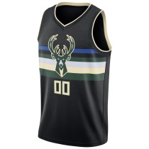 Men's Milwaukee Bucks Jordan Brand Black Swingman Custom Jersey