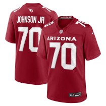 Men's Arizona Cardinals Paris Johnson Jr. Number 70 Nike Cardinal 2023 NFL Draft First Round Pick Game Jersey