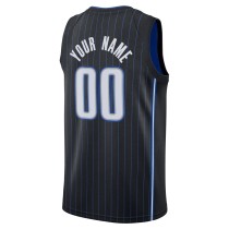 Men's Orlando Magic Nike Black 202122 Diamond Swingman Custom Jersey