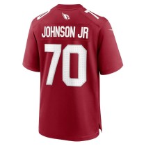 Men's Arizona Cardinals Paris Johnson Jr. Number 70 Nike Cardinal 2023 NFL Draft First Round Pick Game Jersey