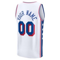 Men's Philadelphia 76ers Fanatics White Custom Fast Break Jersey