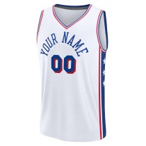 Men's Philadelphia 76ers Fanatics White Custom Fast Break Jersey