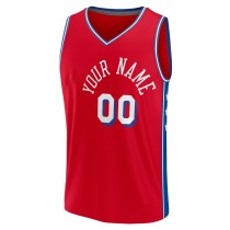 Men's Philadelphia 76ers Fanatics Red Fast Break Custom Jersey